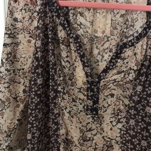 Maurices Floral Blouse Size Small